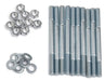 Holley 300-224 Gen V LT1 Hi-Ram Intake Manifold Stud Kit; Inc. 10 Studs/10 Washers/10 Nuts; - Truck Part Superstore