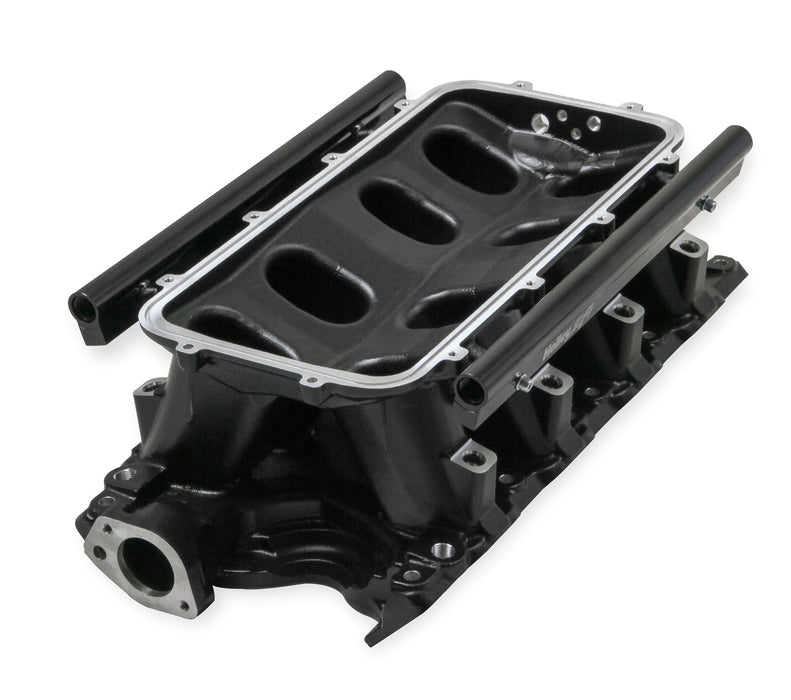 Holley EFI 300-244BK Holley EFI Hi-Ram Intake Manifold Base - Truck Part Superstore