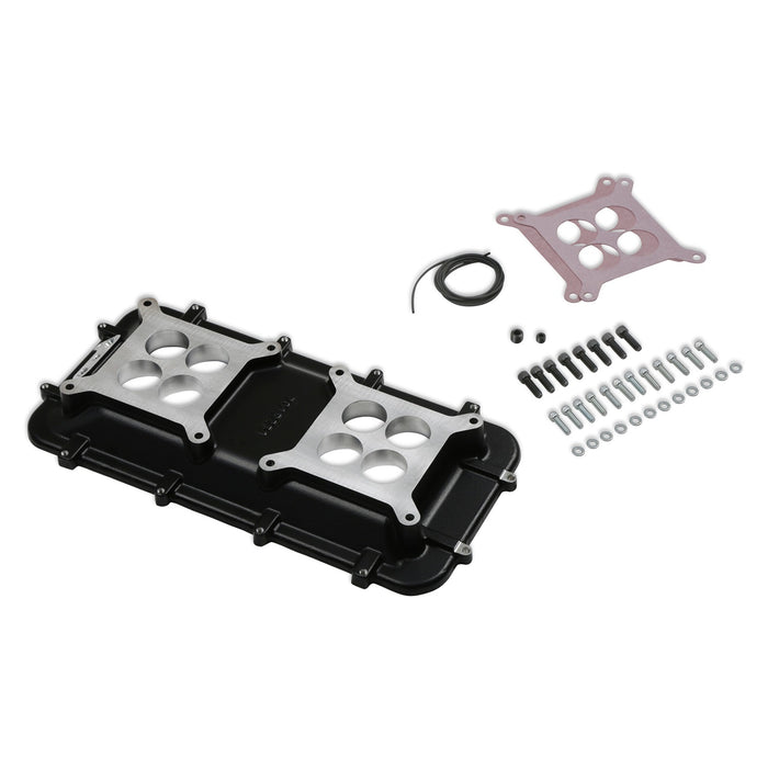 Holley 300-267BK Mid-Rise Plenum Base Adapter Kit - Truck Part Superstore