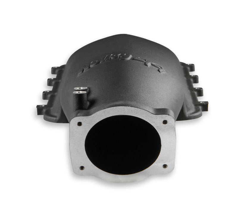 Holley EFI 300-245BK Holley EFI Hi-Ram Plenum; Top; 95 mm. Inlet Size; Cast Aluminum; Black Finish; - Truck Part Superstore