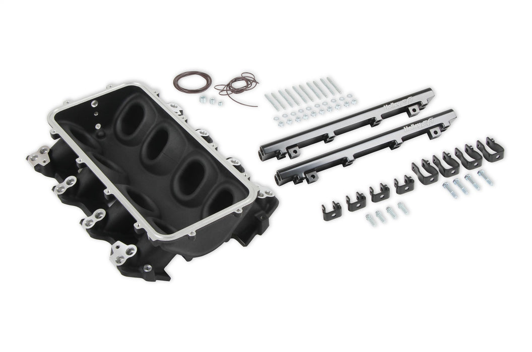 Holley EFI 300-601BK Holley EFI Lo-Ram Intake Manifold Base - Truck Part Superstore