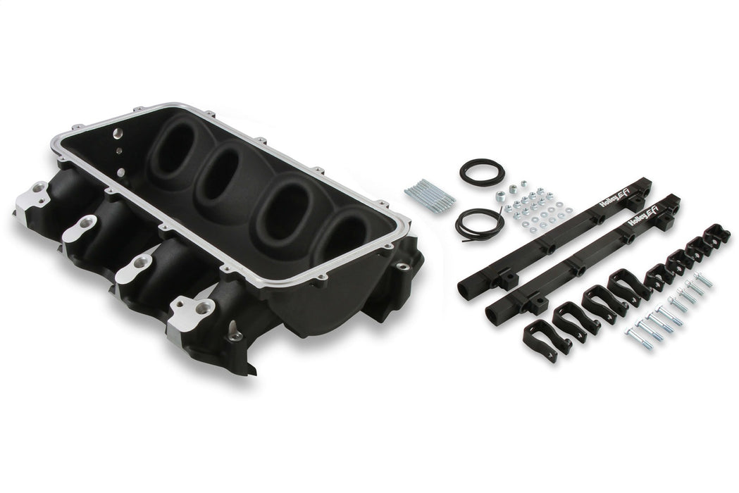 Holley EFI 300-670BK Holley EFI Lo-Ram Intake Manifold Base - Truck Part Superstore