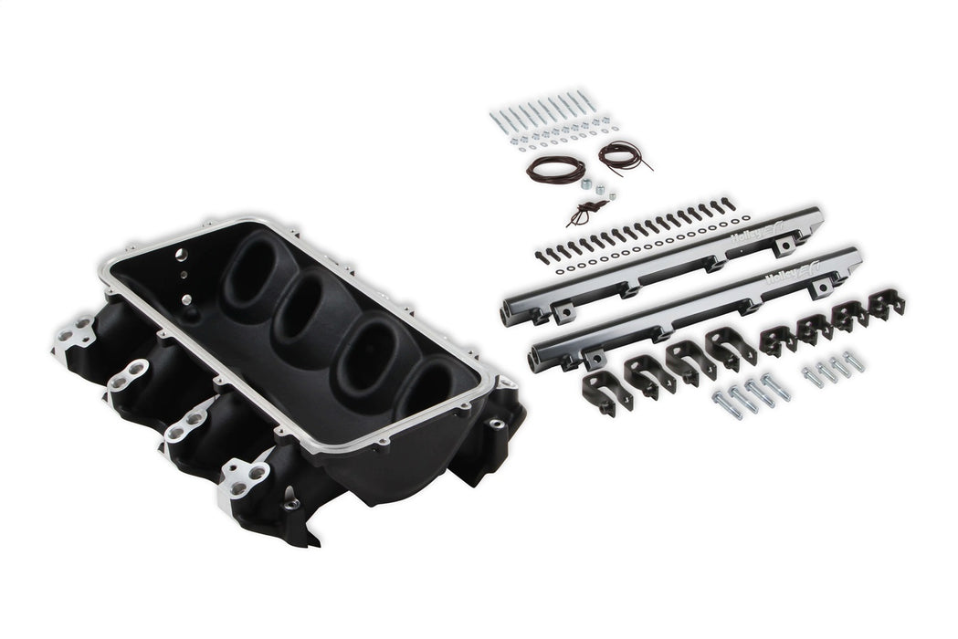 Holley EFI 300-671BK Holley EFI Lo-Ram Intake Manifold Base - Truck Part Superstore