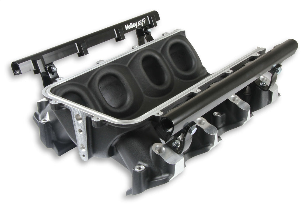 Holley EFI 300-672BK Holley EFI Ultra Lo-Ram Intake Manifold Base - Truck Part Superstore