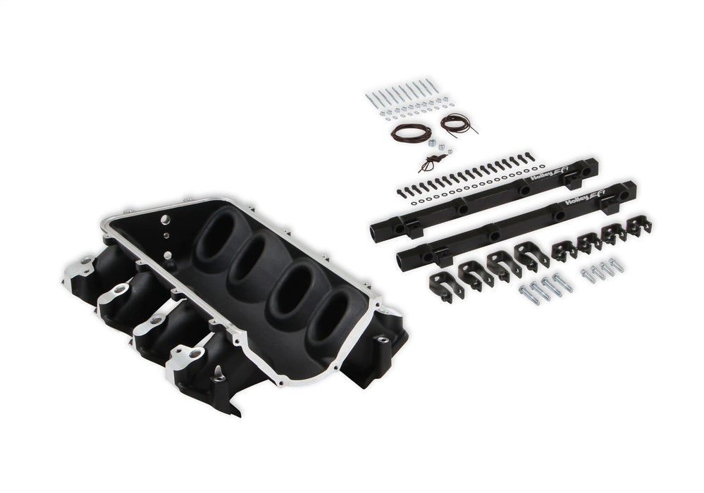 Holley EFI 300-672BK Holley EFI Ultra Lo-Ram Intake Manifold Base - Truck Part Superstore