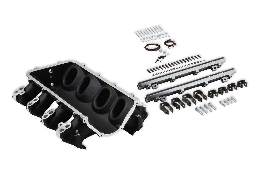 Holley EFI 300-673BK Holley EFI Ultra Lo-Ram Intake Manifold Base - Truck Part Superstore