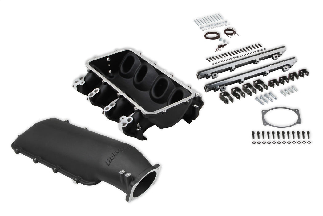 Holley EFI 300-683BK Holley EFI Lo-Ram Intake Manifold Base - Truck Part Superstore