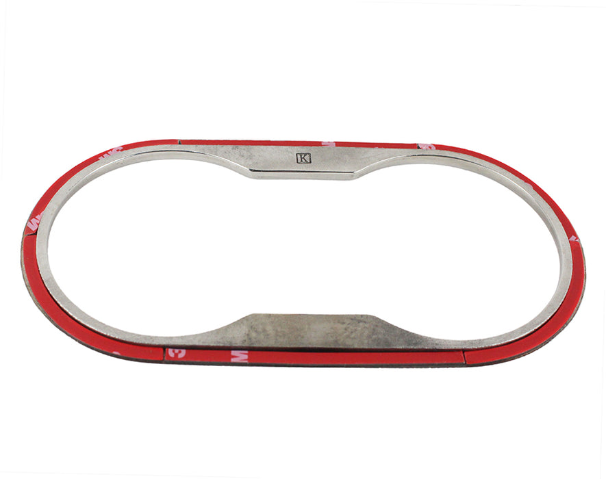 Kentrol 30002 Jeep JK Cup Holder Bezel 07-10 Wrangler JK Polished Silver Kentrol - Truck Part Superstore
