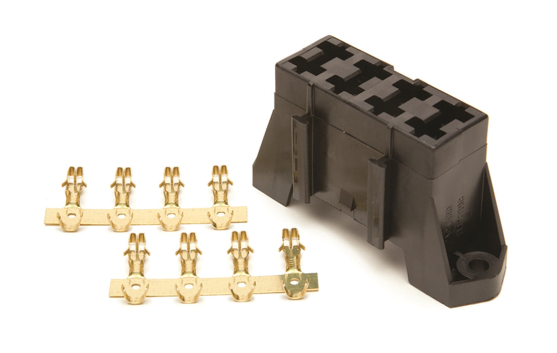 Painless Wiring 30002 4 Circuit ATO Fuse Center; Incl. Fuse Block/Crimp-On Terminals; - Truck Part Superstore