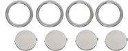 Kentrol 30003 Jeep JK Air Vent Assembly 8 Pieces 07-10 Wrangler JK Polished Silver Kentrol - Truck Part Superstore