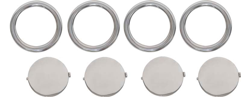 Kentrol 30003 Jeep JK Air Vent Assembly 8 Pieces 07-10 Wrangler JK Polished Silver Kentrol - Truck Part Superstore