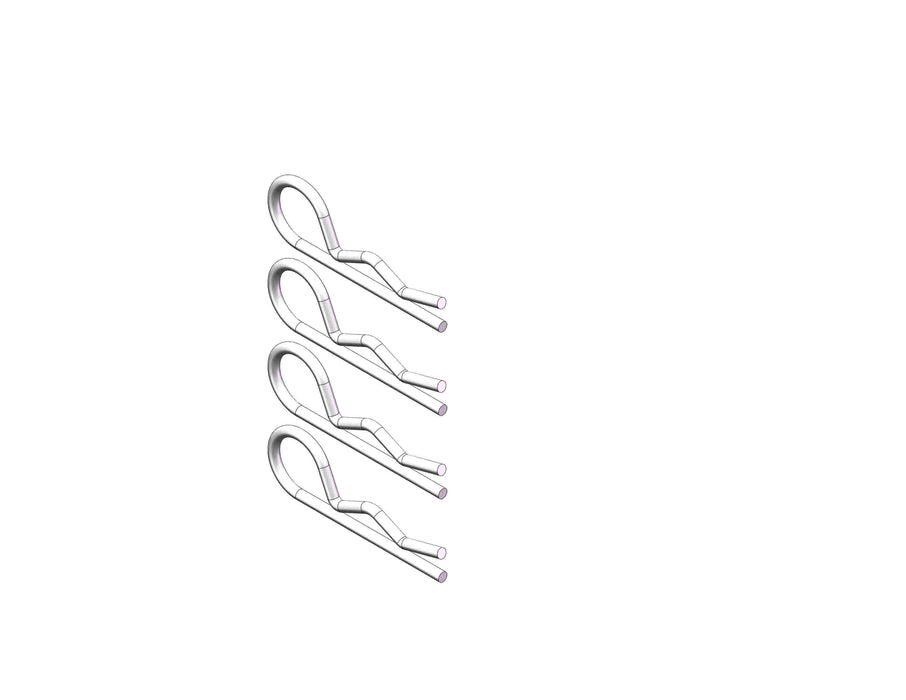 Husky Towing 30004 Cotter/ Spring Clip For Use With Husky Fifth Wheel Rail Pins Pack Of 4 - Truck Part Superstore