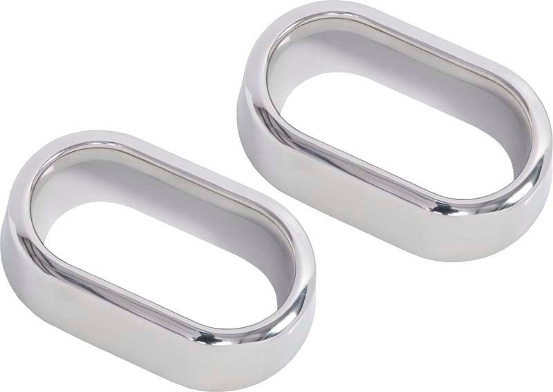 Kentrol 30006 Jeep JK Interior Door Handle Bezels Pair 07-10 Wrangler JK Polished Silver Kentrol - Truck Part Superstore