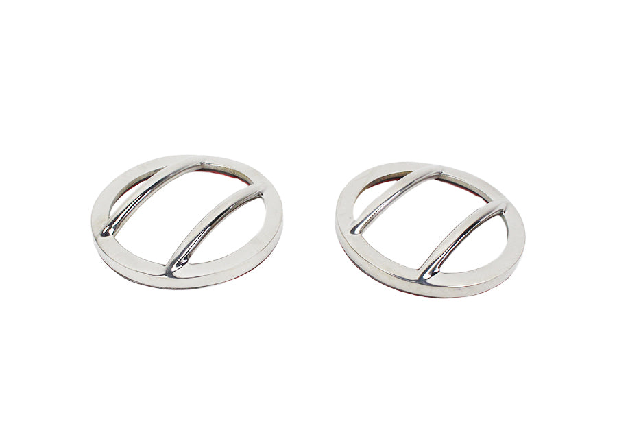 Kentrol 30008 Jeep JK Side Marker Covers Pair 07-18 Wrangler JK Polished Silver Kentrol - Truck Part Superstore