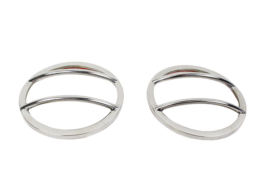 Kentrol 30009 Jeep JK Front Marker Covers Pair 07-18 Wrangler JK Polished Silver Kentrol - Truck Part Superstore