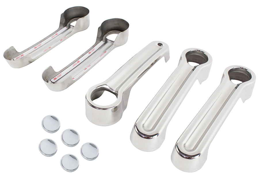 Kentrol 30012 Jeep JK Exterior Door Handle Covers 10 Pieces 07-18 Wrangler JK Polished Silver Kentrol - Truck Part Superstore