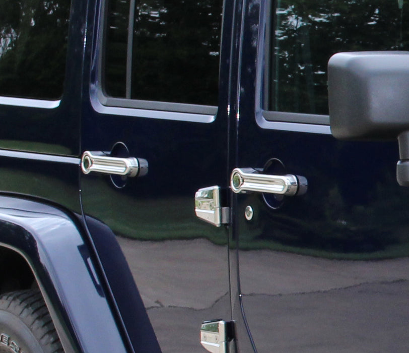 Kentrol 30012 Jeep JK Exterior Door Handle Covers 10 Pieces 07-18 Wrangler JK Polished Silver Kentrol - Truck Part Superstore