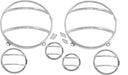 Kentrol 30013 Jeep JK Headlight and Marker Cover Set 6 Pieces 07-18 Wrangler JK Polished Silver Kentrol - Truck Part Superstore