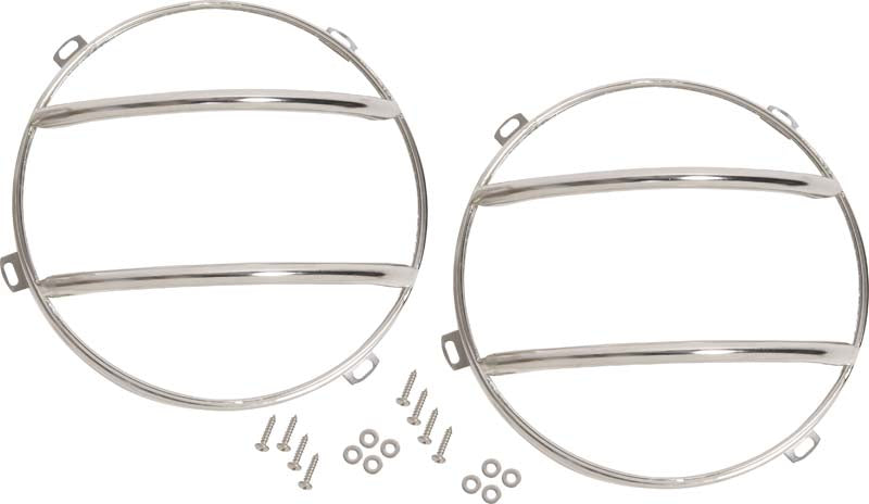 Kentrol 30013 Jeep JK Headlight and Marker Cover Set 6 Pieces 07-18 Wrangler JK Polished Silver Kentrol - Truck Part Superstore