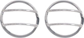 Kentrol 30014 Jeep JK Fog Light Cover Pair 07-18 Wrangler JK Polished Silver Kentrol - Truck Part Superstore