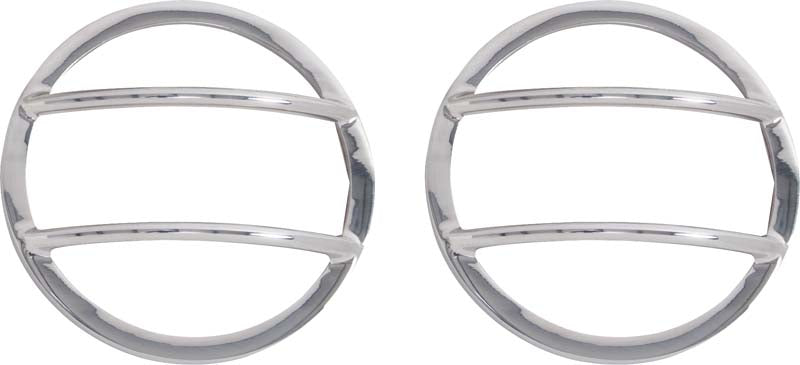 Kentrol 30014 Jeep JK Fog Light Cover Pair 07-18 Wrangler JK Polished Silver Kentrol - Truck Part Superstore