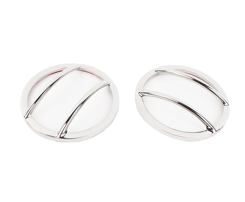 Kentrol 30014 Jeep JK Fog Light Cover Pair 07-18 Wrangler JK Polished Silver Kentrol - Truck Part Superstore