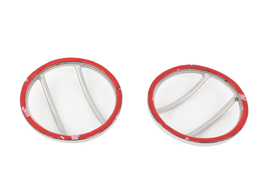 Kentrol 30014 Jeep JK Fog Light Cover Pair 07-18 Wrangler JK Polished Silver Kentrol - Truck Part Superstore