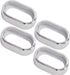 Kentrol 30015 Jeep JK Interior Door Handle Bezels 4 Pieces 07-10 Wrangler JK Polished Silver Kentrol - Truck Part Superstore