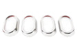 Kentrol 30015 Jeep JK Interior Door Handle Bezels 4 Pieces 07-10 Wrangler JK Polished Silver Kentrol - Truck Part Superstore