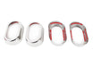 Kentrol 30015 Jeep JK Interior Door Handle Bezels 4 Pieces 07-10 Wrangler JK Polished Silver Kentrol - Truck Part Superstore