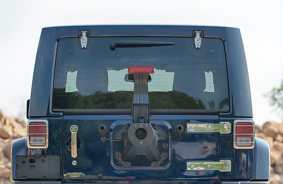 Kentrol 30016 Jeep JK Liftgate Hinge Pair 07-18 Wrangler JK Bare Grey Kentrol - Truck Part Superstore