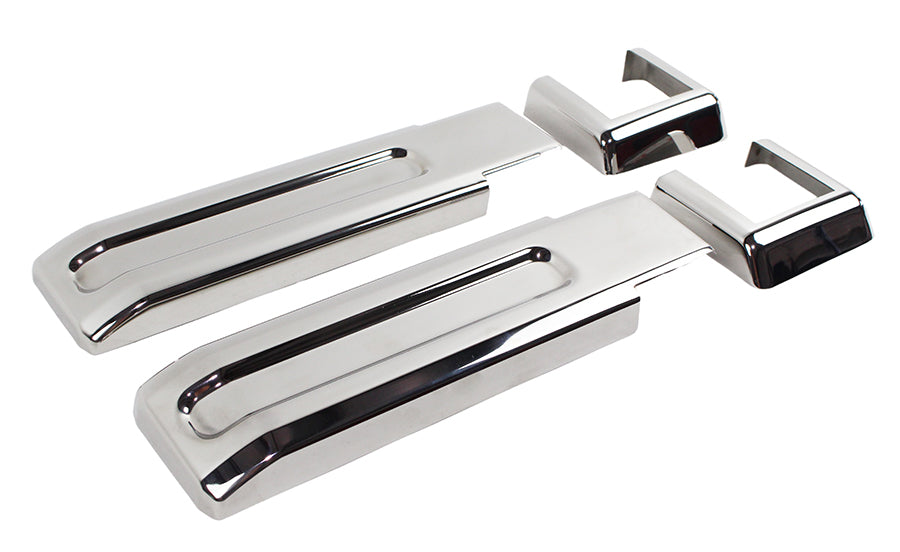 Kentrol 30017 Jeep JK Tailgate Hinge Overlays 4 Pieces 07-18 Wrangler JK Polished Silver Kentrol - Truck Part Superstore