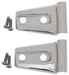 Kentrol 30019 Jeep JK Hood Hinge Overlays Pair 07-18 Wrangler JK Polished Silver Kentrol - Truck Part Superstore