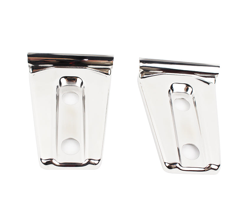 Kentrol 30019 Jeep JK Hood Hinge Overlays Pair 07-18 Wrangler JK Polished Silver Kentrol - Truck Part Superstore