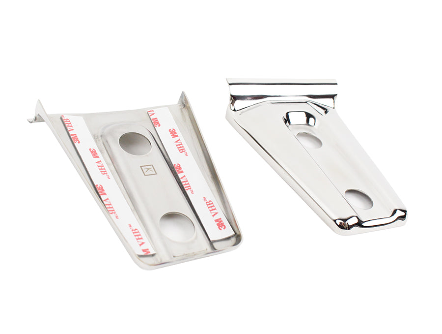 Kentrol 30019 Jeep JK Hood Hinge Overlays Pair 07-18 Wrangler JK Polished Silver Kentrol - Truck Part Superstore