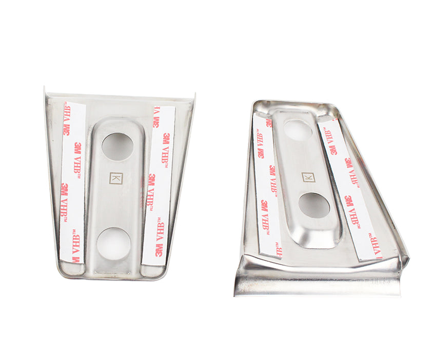 Kentrol 30019 Jeep JK Hood Hinge Overlays Pair 07-18 Wrangler JK Polished Silver Kentrol - Truck Part Superstore