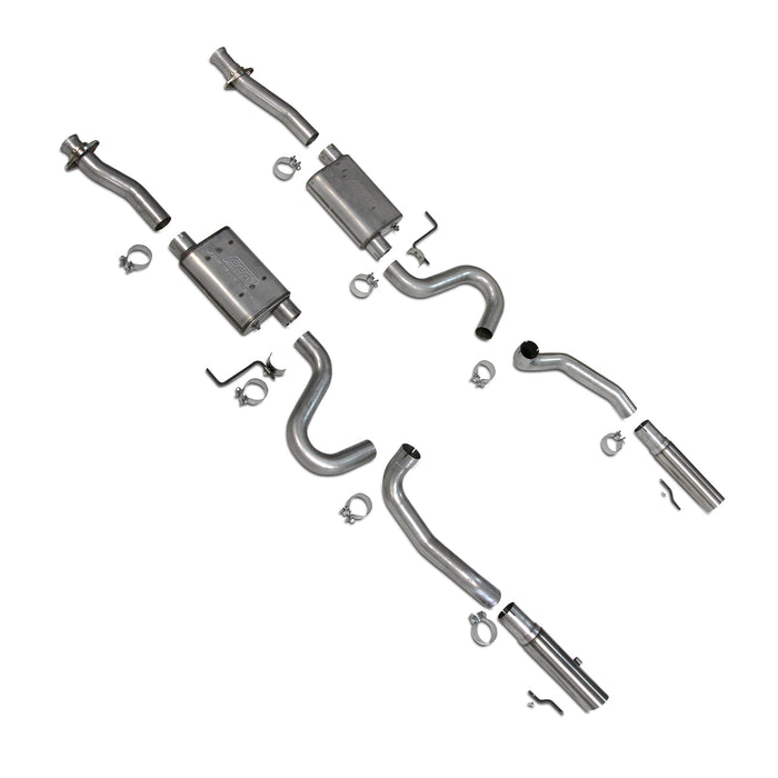 BBK Performance Parts 3001 1986-2004 MUSTANG GT LX COBRA VARITUNE FULL CAT BACK EXHAUST SYSTEM SS TIPS - Truck Part Superstore