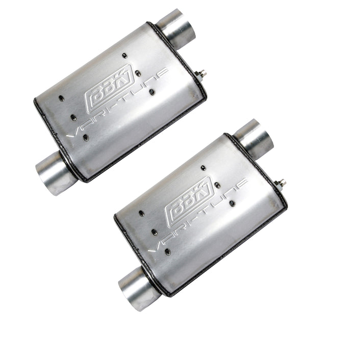 BBK Performance Parts 3001 1986-2004 MUSTANG GT LX COBRA VARITUNE FULL CAT BACK EXHAUST SYSTEM SS TIPS - Truck Part Superstore