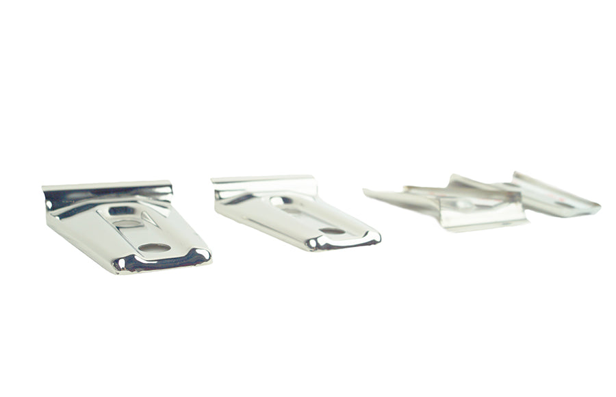Kentrol 30020 Jeep JK Door Hinge Overlays 4 Pieces 2 Door 07-18 Wrangler JK Polished Silver Kentrol - Truck Part Superstore