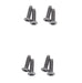 Kentrol 30020 Jeep JK Door Hinge Overlays 4 Pieces 2 Door 07-18 Wrangler JK Polished Silver Kentrol - Truck Part Superstore