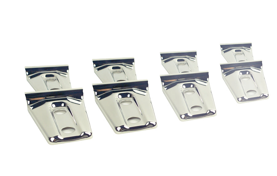 Kentrol 30021 Jeep JK Door Hinge Overlays 8 Pieces 4 Door 07-18 Wrangler JK Polished Silver Kentrol - Truck Part Superstore