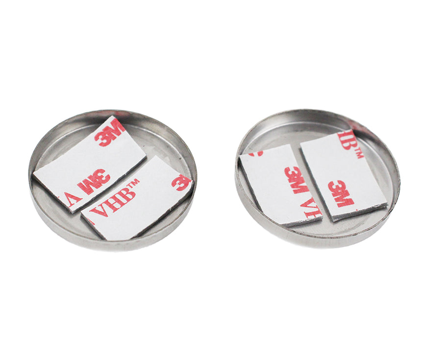 Kentrol 30022 Jeep JK Liftgate Button Covers Pair 07-18 Wrangler JK Polished Silver Kentrol - Truck Part Superstore