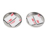 Kentrol 30022 Jeep JK Liftgate Button Covers Pair 07-18 Wrangler JK Polished Silver Kentrol - Truck Part Superstore