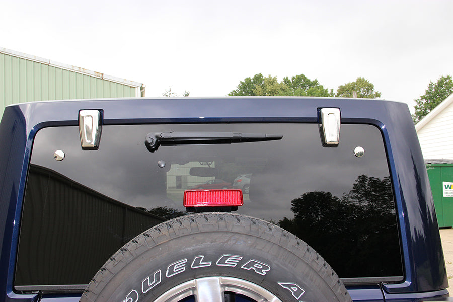 Kentrol 30022 Jeep JK Liftgate Button Covers Pair 07-18 Wrangler JK Polished Silver Kentrol - Truck Part Superstore