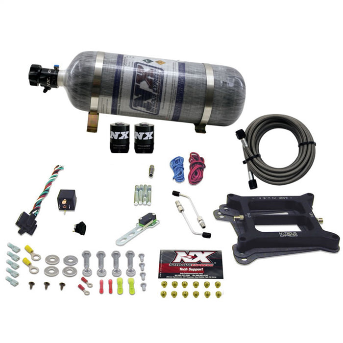 Nitrous Express 30040-12 4150 4-BBL/GASOLINE (50-100-150-200-250-300HP) WITH COMPOSITE BOTTLE - Truck Part Superstore