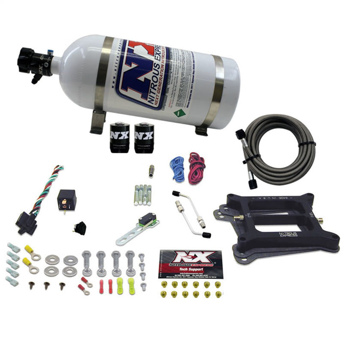 Nitrous Express 30045-10 4150 4-BBL/ALCOHOL (50-100-150-200-250-300HP) WITH 10LB BOTTLE - Truck Part Superstore