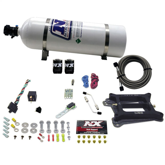 Nitrous Express 30045-15 4150 4-BBL/ALCOHOL (50-100-150-200-250-300HP) WITH 15LB BOTTLE - Truck Part Superstore