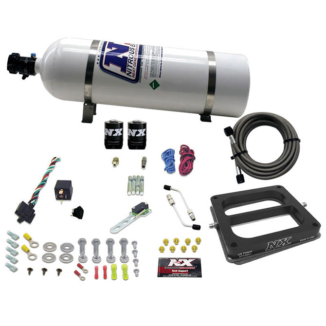 Nitrous Express 30075-15 Dominator/ALCOHOL (50-100-150-200-250-300HP) WITH 15LB BOTTLE - Truck Part Superstore