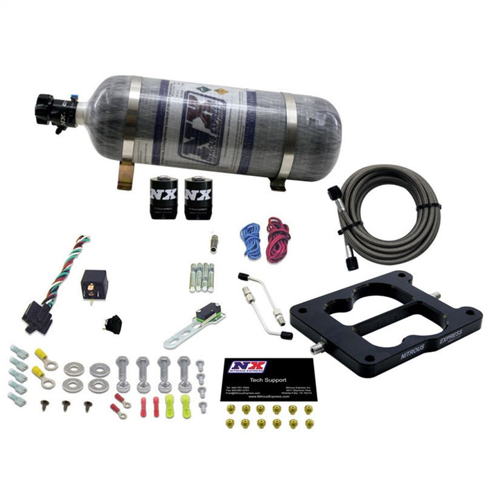 Nitrous Express 30080-12 Q-JET/HOLLEY SPREAD BORE (50-100-150-200-250-300HP) WITH COMPOSITE BOTTLE - Truck Part Superstore
