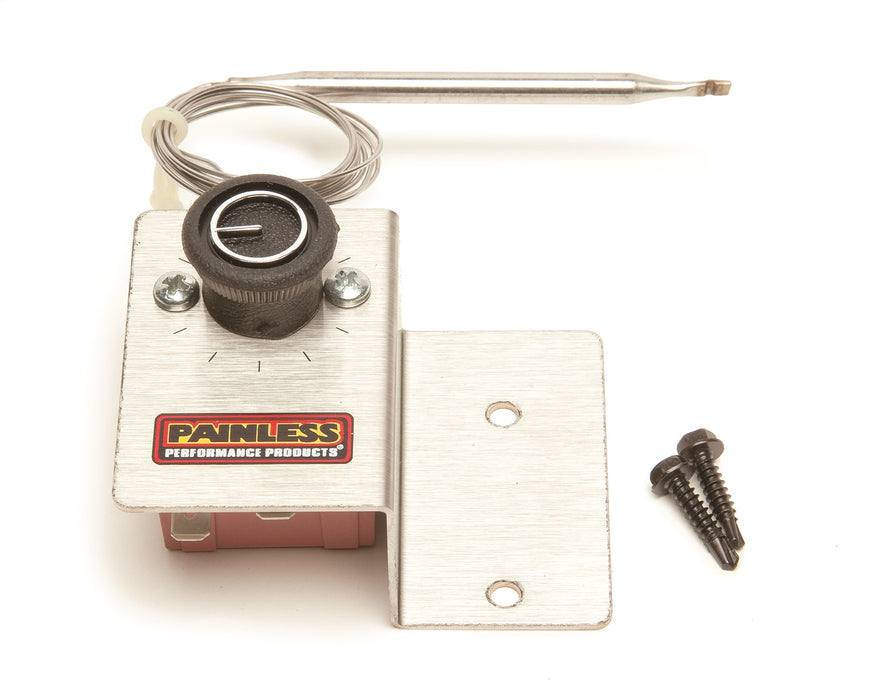 Painless Wiring 30112 Adjustable Fan Thermostat; w/o Relay; Temp Range 32 deg. To 248 deg.; - Truck Part Superstore